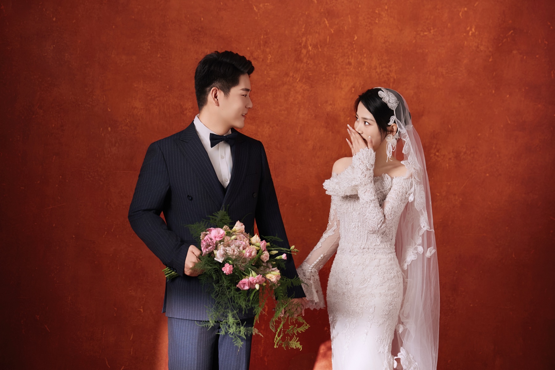 琥珀暖色婚纱照
